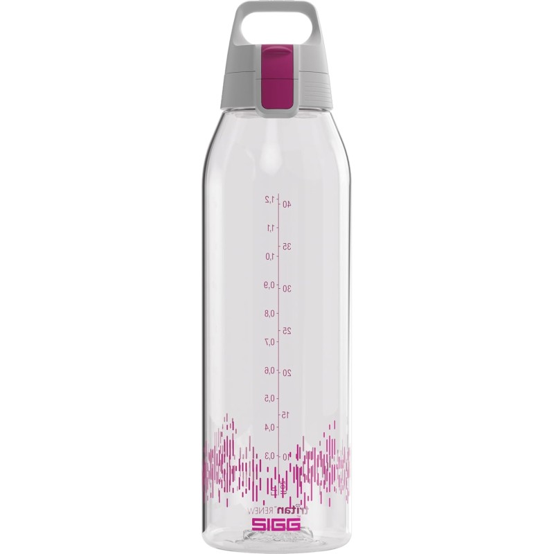 SIGG Total Clear ONE Tritan Drinking Bottle Suitable for Carbonated Drinks, Dishwasher Safe, Leak-Proof, Feather-Light, Scratch-Resistant, BPA-Free, 0.75 L/1.5 L