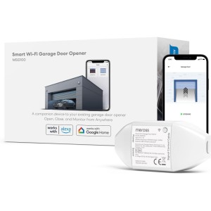 meross Smart Garage Door Opener WiFi, Intelligent Door Remote Control, Voice Control with Alexa, Google Assistant, No Hub Required