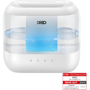 Dreo Humidifier for Bedroom, Top Fill 4L Supersized Cool Mist Humidifier with Oil Diffuser and Night Light, 32H Running Time, Quiet Ultrasonic Humidifier for Baby Nursery and Plants