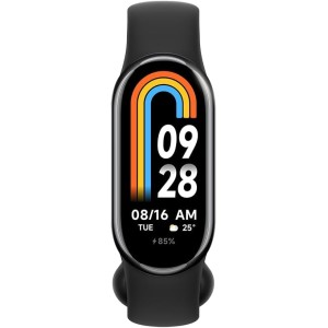 Xiaomi Smart Band 8 Fitness Tracker, 1,62-инчов AMOLED дисплей, 16 дни живот на батерията, 5ATM, проследяване на SpO2, мониторинг на съня и пулса, над 150 режима на тренировка, крачкомер, графитно черно