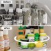 BillyBath Turntable Organiser 360°Lazy Susan Spice Rack Rotating Spice Holder Spice Rack Kitchen Holder No Drilling for Kitchen Organiser Storage