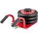 VEVOR Pneumatic Trolley Jack Triple Bag Air Jack 3 t, Triple Bag Air Lift 140-450 mm Lifting Height Airbag Air Jack 5 Minute Stroke Air Jack with Short Handle Trolley Jack Red Labor Saving