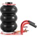 VEVOR Pneumatic Trolley Jack Triple Bag Air Jack 3 t, Triple Bag Air Lift 140-450 mm Lifting Height Airbag Air Jack 5 Minute Stroke Air Jack with Short Handle Trolley Jack Red Labor Saving