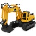 JAMARA 406310 S-Matic Excavator 2.4 GHz, Children's Excavator, Toy Excavator, RC Kids, Remote Controlled, Caterpillar Drive, Multiplayer Operation, from 6 Years, 360 Degree Tower Rotation, Yellow