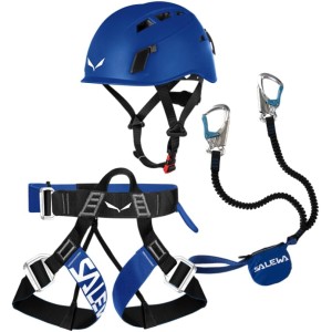 Salewa Attac/Evo/Toxo 3.0 Complete Via Ferrata Set, Black, Plain