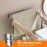 Ibergrif Towel Rail without Drilling, 37 cm 304 Stainless Steel Towel Rail for Gluing for Bathroom and Kitchen, Grey