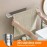 Ibergrif M34453A Towel Rail No Drilling 39 cm 304 Stainless Steel Self-Adhesive Towel Rail for Gluing for Bathroom/Kitchen Accessories, Silver