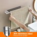Ibergrif M34453A Towel Rail No Drilling 39 cm 304 Stainless Steel Self-Adhesive Towel Rail for Gluing for Bathroom/Kitchen Accessories, Silver