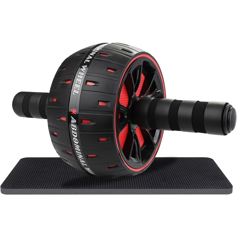 YIFMOO Abdominal Roller, Ab Roller Abdominal Trainer с подложка за колене, комплект колела за коремни мускули, тренажор за коремни мускули, подходящ за начинаещи и професионалисти, неплъзгащо устройство за тренировка на коремните мускули за