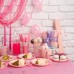 CHEPULA Disposable Tablecloths, Pack of 4, Disposable Tablecloths, Waterproof, Rectangular Tablecloths, Suitable for Birthday, Party, Children's Birthday, Wedding, Christmas, 137 x 274 cm, Pink