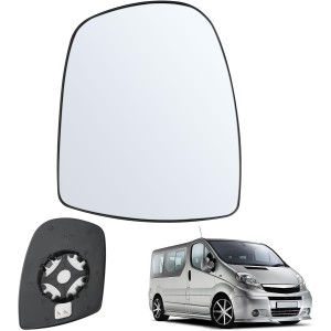 Огледално стъкло, подгряващо, дясно, съвместимо с Renault Trafic MK2 / Opel Vivaro A/Nissan Primastar (2001-2014) Огледално стъкло Външно огледално стъкло