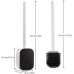 CKCLR Toilet Brush, Silicone Toilet Brush and Container, Toilet Brush Wall Mounted, 43 x 10 x 6.8 cm Toilet Brush, Bathroom Accessories