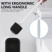 CKCLR Toilet Brush, Silicone Toilet Brush and Container, Toilet Brush Wall Mounted, 43 x 10 x 6.8 cm Toilet Brush, Bathroom Accessories