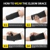 CAMBIVO 2 Pack Elbow Support with Straps & Gel Padding, Tennis Elbow Bandage Men Women for Tendinitis, Arthritis, Bandage Elbow for Weightlifting, Golf, Tennis, Garden