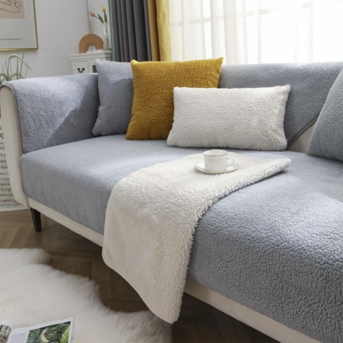 YSZBD Sofa Cover, Waterproof, Protector for L-Shaped, 1/2/3/4-Seater, Corner Sofas, Protective Blanket, Non-Slip, Light Grey, 70 x 180 cm