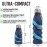 Perfekto24 Foldable Drinking Bottle - BPA-Free, Leak-Proof - High-Quality Silicone - Ideal Festival Accessory and Practical Outdoor Companion with Carabiner (Dark Blue)