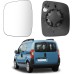 Mirror Glass Heatable Left Compatible with Fiat Qubo Fiorino/Citroen Nemo/Peugeot Bipper 2008-2020 Mirror Glass Exterior Mirror Glass