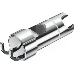 Alyvisun Adjustable Hand Shower Holder with 2 Hooks, Universal Shower Head Holder, No Drilling for 16-27 mm, Chrome-Plated Shower Holder for Shower Rail, 360° Rotatable, Easy Installation