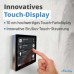 Shelly Wall Display Black | WLAN & Bluetooth Control Panel with Integrated 5A Switch and Colour Display | Home Automation | Performance Monitoring | iOS Android App | Humidity Lux Sensors
