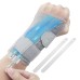 CURECARE Wrist Support with 2 Interchangeable Splints, Wrist Brace for Pain Relief, Adjustable Carpal Tunnel Syndrome Splint, Wrist Bandages for Tendinitis, Arthritis (S/M, Left)