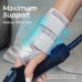 CURECARE Wrist Support with 2 Interchangeable Splints, Wrist Brace for Pain Relief, Adjustable Carpal Tunnel Syndrome Splint, Wrist Bandages for Tendinitis, Arthritis (S/M, Left)
