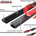 Door Seal Sealing Tape Self-Adhesive Door Rubber Seal Door Seals Front Door Frame Seal for Window Door Anti-Collision Sound Insulation Total Length 12 m (12)