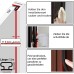 Door Seal Sealing Tape Self-Adhesive Door Rubber Seal Door Seals Front Door Frame Seal for Window Door Anti-Collision Sound Insulation Total Length 12 m (12)