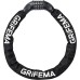 GRIFEMA Bicycle Lock with Numbers and High Security Level Chain Lock with Code Combination Hardened Steel Chain Links 7mm x 900mm Black