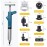 NiC IS COCNG Pressure toilet suppressor, high pressure toilet plunger, toilet plunger, pipe cleaner, toilet blockage removal, toilet plunger 4-in-1 toilet plunger for toilet/sink/bathtub/floor drain