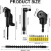 14-Piece Angle Screwdriver Attachment Set, 105° Angle Attachment for Cordless Screwdriver, Angle Drill Attachment, Flexible Shaft Drill Bit Holder, 1/4 Inch Hex Shank, Angle Gear, for Garage,