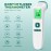 Fever Thermometer, Contactless Forehead Thermometer, Digital Infrared Thermometer for Babies and Adults with Instant Accurate Readings, Fever Alarm, LCD Display and 35 Memory Recall (Green)