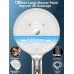 YEAUPE PRO Shower Head with Hose 1.6 m, Water-Saving Shower Head with Filter, Pressure Increasing Shower Head with 6 Jet Types, Large Shower Head (Diameter 130 mm), Hand Shower with Anti-Limescale
