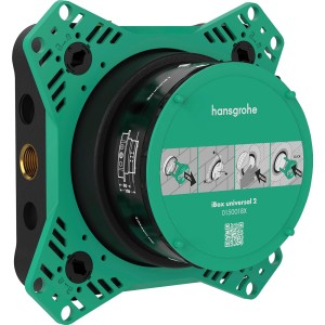 hansgrohe iBox Universal 2 - Basic Body for All hansgrohe Shower, Bath and Thermostat Ready Sets (Flush-Mounted Installation) from 2023, ‎01500180