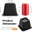 Mezchi Bed Risers 4 Inch Heavy Duty Bed Risers, Sturdy Furniture Risers, Perfect as Furniture Frame Lift, Table Risers, Couch Risers, Desk Risers, Black, 6 Pack