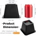 Mezchi Bed Risers 4 Inch Heavy Duty Bed Risers, Sturdy Furniture Risers, Perfect as Furniture Frame Lift, Table Risers, Couch Risers, Desk Risers, Black, 6 Pack