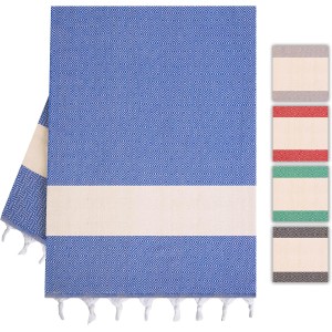 Heré Mood Cotton Hammam Towel & Sauna Towel for Men & Women - Lightweight, Absorbent & Quick Drying. Ideal as Beach Towel, Shower Towel, Bath Towel, Yoga Towel, Travel Towel & Sauna Accessories