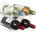 Lifewit Stackable Plastic Wine Rack for Refrigerator, Cupboard, Countertop, Wine Bottle Holder, Water Bottle Storage Organiser, Holds 4 Bottles