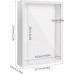 3D Picture Frame for Filling, 3D Deep Object Frame A4, Shadow Box Display Case Frame with Transparent Acrylic Plate Frame, Wooden 3D Frame for Memorabilia, Flowers, Medals, Photo (White 5 cm)