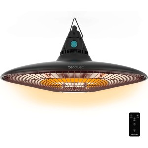 Cecotec ReadyWarm 1500 Power Ceiling Elektro-Deckenheizung, 1500 W, Halogentechnik, Schutzart IP65, Fernbedienung, Abdeckungsbereich 10 m²