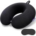 Gosider Black Travel Neck Pillow Memory Foam Aeroplane Pillow for Neck and Head Support Soft Portable U-Shape Neck Pillow for Airplane, Car and Home Office Use