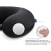 Gosider Black Travel Neck Pillow Memory Foam Aeroplane Pillow for Neck and Head Support Soft Portable U-Shape Neck Pillow for Airplane, Car and Home Office Use