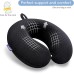 Gosider Black Travel Neck Pillow Memory Foam Aeroplane Pillow for Neck and Head Support Soft Portable U-Shape Neck Pillow for Airplane, Car and Home Office Use