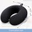Gosider Black Travel Neck Pillow Memory Foam Aeroplane Pillow for Neck and Head Support Soft Portable U-Shape Neck Pillow for Airplane, Car and Home Office Use
