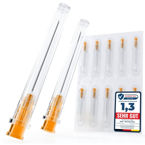 Pack of 100 25G x 1 Inch (0.5 mm x 25 mm) Individually Packed Dispenser Tube for Refill Liquids Stainless Steel Tube for Household, Science Laboratory, Industry Made of Stainless Steel (25G)