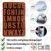 NPEX Silicone 26 Letters (5.5 cm) A-Z Extra Stable Alphabet Soap Mould, Silicone Mould Baking Mould, Chocolate Mould, Cake, Baking, UV Resin Casting Mould, Non-Stick Epoxy Resin Mould, Chocolate