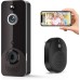 SHARKPOP Wireless Doorbell Camera, WiFi Video Doorbell with Free Bell Game, Surveillance Indoor/Outdoor Human Detection, 2-Way Audio, Night Vision, Cloud Storage, Battery Operated