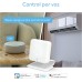 Garza - Smarthome Smart WiFi Infrared IR Controller (2.4GHz) for Air Conditioners with Temperature and Humidity Sensor, Compatible with Alexa and Google Home, Voice and App Remote Control