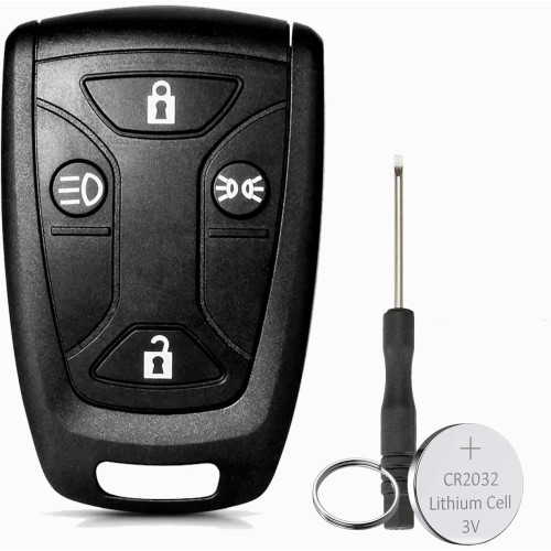 4 Keys Car Key Fob Case for SAAB Scania Truck DC13 143 148 141 4X2 6X2R GRS905 R S G P Series Scania Key Cover with Screwdriver Key Fob CR2032 Battery