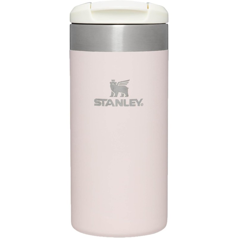 Stanley Aerolight Transit Thermal Mug 0.35 L - Keeps Hot for 4 Hours - Dishwasher Safe - Coffee Mug To Go Leak-Proof - Compatible with Standard Car Drink Holders - Thermos Flask - Rose