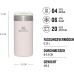 Stanley Aerolight Transit Thermal Mug 0.35 L - Keeps Hot for 4 Hours - Dishwasher Safe - Coffee Mug To Go Leak-Proof - Compatible with Standard Car Drink Holders - Thermos Flask - Rose